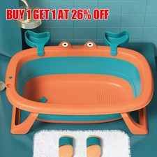 Foldable Portable Baby Bath Tub Collapsible Kids Toddler Bathtub For 0-3 Years