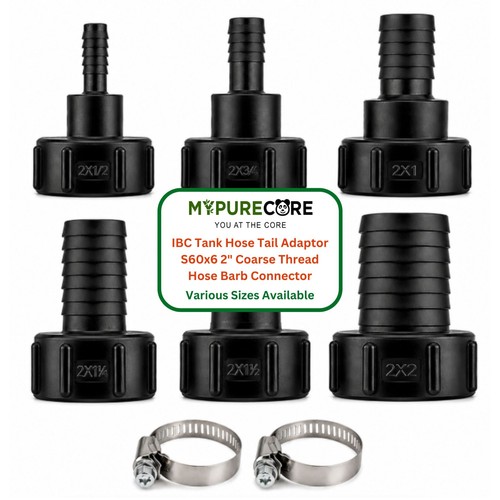 Ibc tank hose tail adaptor - ibc,