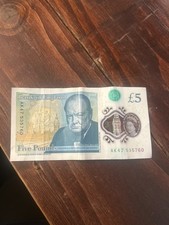 AK47 £5 Note Genuine Banknote