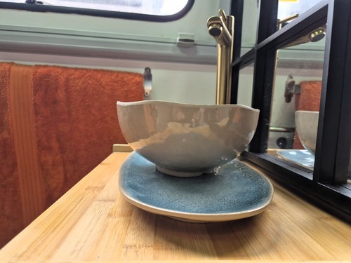Speckled egg melamine - speckled,