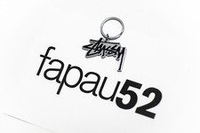 Stussy Black Logo Keychain