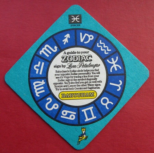 Babycham beer mat - babycham,