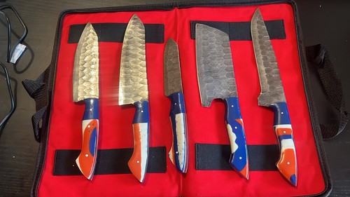 Damascus steel knife - sk-07, set