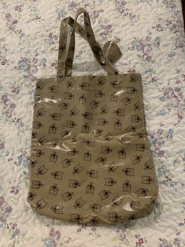 Brown owl tote bag - brown,