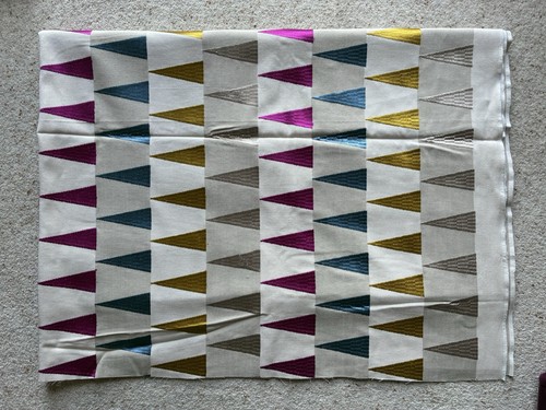 Harlequin azul curtain fabric - curtain,
