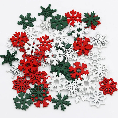 50pcs multicolour wooden - 50pcs,