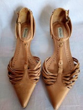 Dune Leather Sandals Size 3