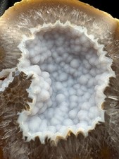 Crystal Geode Blue Chalcedony