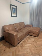 Tan Rustic Luxe Leather Corner