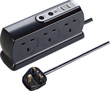Masterplug Six Socket Switched