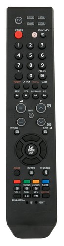 Replaced remote for - samsung, tv