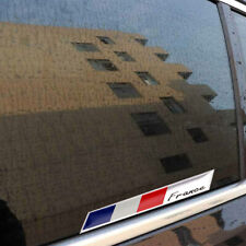 Aluminum France Flag Logo Sticker Car Styling Vehicle Emblem Badge Sticker Decal