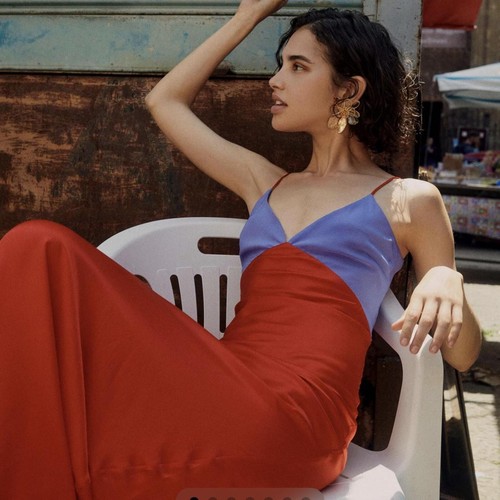 Rat boa rosso dress - -,