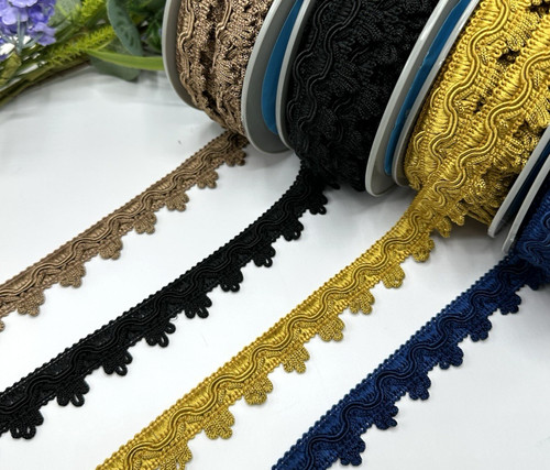 25mm looped fringe edge - , braid
