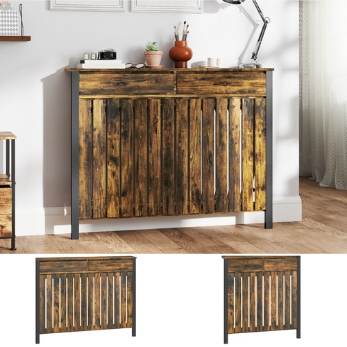 Radiator cover with drawer and - with,