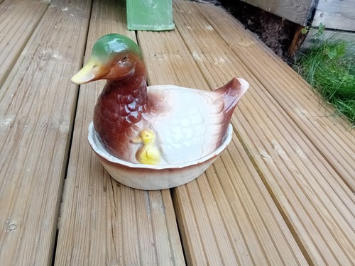 Vintage ceramic mallard - ceramic, duck