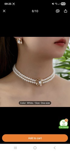 Double row imitation pearl - imitation,