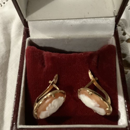 Hand carved shell cameo - carved,