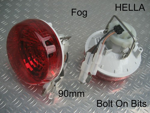 Hella rear fog light lamps - 2, light/lamps