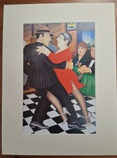 Beryl Cook mounted print - Red