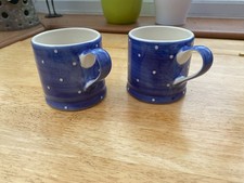 Whittard Of Chelsea Tea Clipper blue spotty mugs