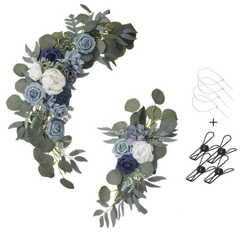 Pcs navy dusty blue white - 2,