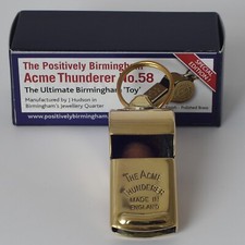 NEW ACME  No. 58 Polished Brass Whistle NEW Limited Ed. Positively Birmingham