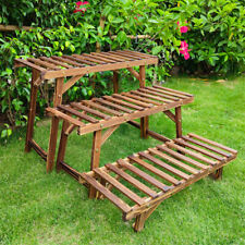 3PCS Wood Plant Stand Ladder