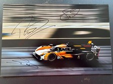 Bourdais, Van Der Zande, Dixon Signed Cadillac Racing 12x8 Photo Daytona 24 2023