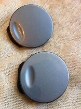 04-11 ASTRA H MK5 3 DR COUPE SPORTSHATCH  BUMPER TOW EYE COVERS SILVER LIGHTNING