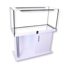 DIVERSA AQUARIUM WITH STAND CABINET Fish Tank Guardian Glass COMFORT LINE- WHITE