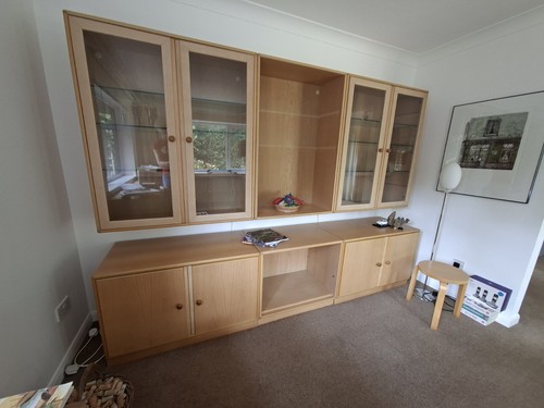 Wood glass display - glass,
