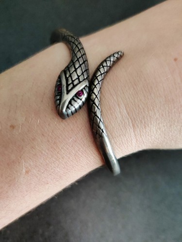 Vintage style snake cuff - vintage,