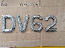 ACE PEAK 3.5" ALUMINIUM NUMBER PLATE DIGITS & LETTERS INDIVIDUAL ITEMS