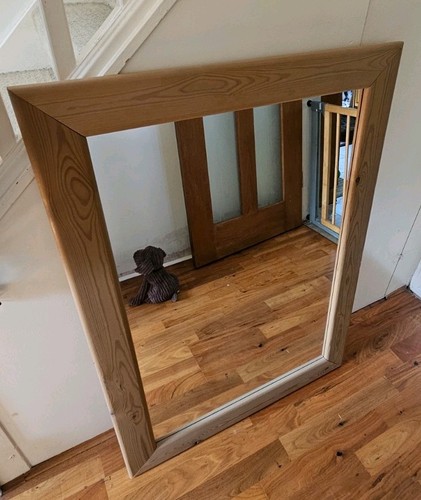Waxed pine mirror - pine, x