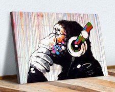 BANKSY  DJ MONKEY COLOURED