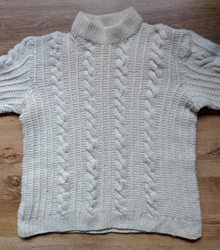 Aran sweater fishermans jumper - sweater,