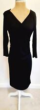 Bodyflirt Ladies Black Ruched Jersey Wrap Dress Size 12 BRAND NEW