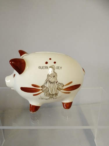 Vintage guernsey pottery - , pig