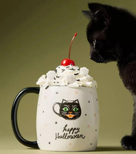 Anthropologie Retro BLACK CAT