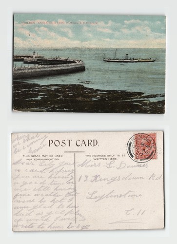 Postcard golden eagle - -, paddle