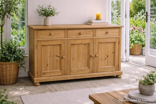 Door drawer antique pine - 3,