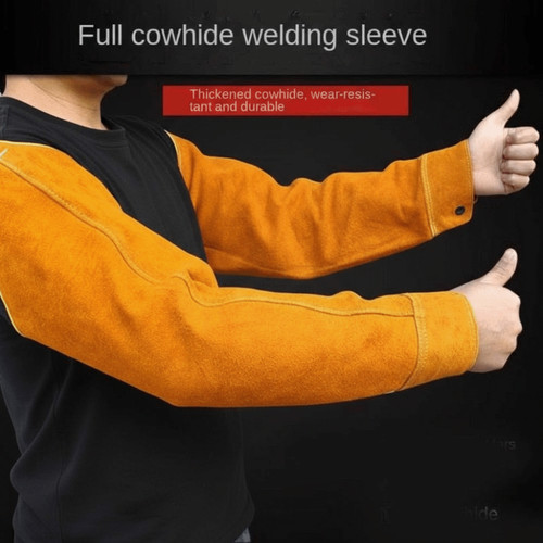Leather welding work sleeves - welding,
