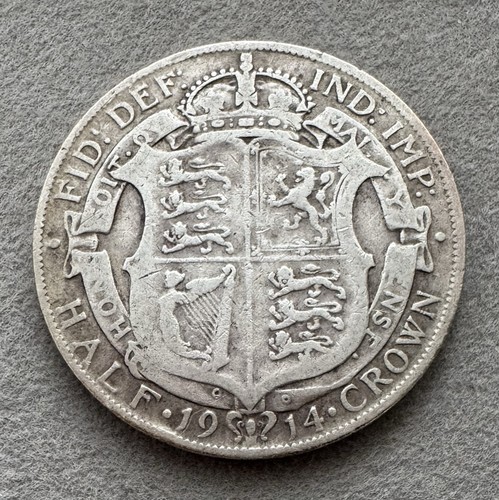 1914 half crown king george - 1914,