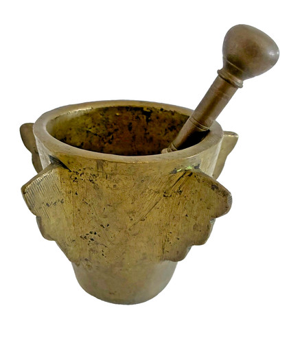 Antique mortar and pestle - mortar,