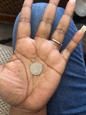 1903 British Sixpence King Edward VII Silver Coin Aunc Fine Condition