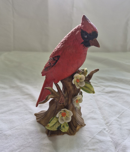Lefton red cardinal - red, ceramic