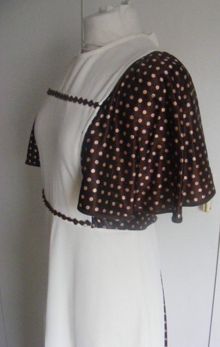 Vintage 1970s maxi dress cream