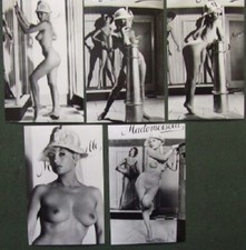 5 x photos of Pamela Green Printed by Pamela herself from Marks negatives Set 13