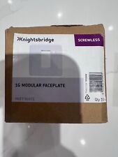 SF1GMW Screwless 1G Modular Faceplate - Matt White